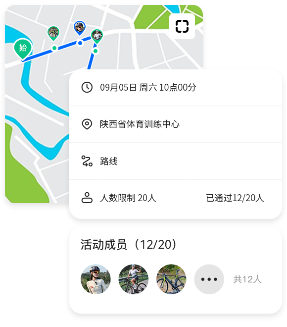 团队骑行
